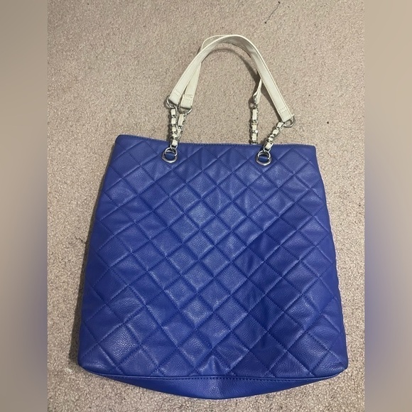 Nine West Blue and Cream Tote bubble shoulder bag - Picture 6 of 10